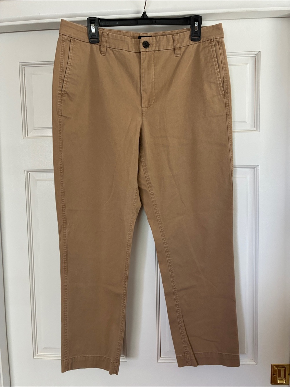 J. Crew Women's Cropped Chino Pants in Tan